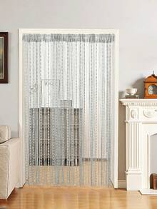 Fashionable All-Season Anti-Fly Anti-Insect Curtain, Tassel Room Divider Screen Decor, Beaded Curtain String Curtain, Glossy String Curtain, Creative Mix & Match, Plush Lantern Ball Curtain, Suitable For Indoor Hanging Decoration, Partition And Wardrobe Curtain - Multicolor - View 9