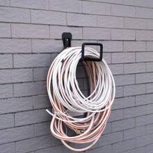 Garden Hose Bracket Wall Mount, Outdoor Heavy Duty Water Hose Rack, Metal Hose Reel Hose Holder Hose Hook, With 2 Screws, For Garden Hose, Expandable Hose, Water Hose Extension Hose - Black - View 6