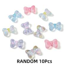 10pcs Happy Dog Print Acrylic Beads, Transparent Gradient Beautiful Birthday Decor Beads, Freely DIY Creative Bracelets, Necklaces, Bag Charms And Other Craft Projects - Multicolor - View 14