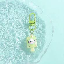 5pcs Cute Sanrio Popsicle Shaped Keychains, 3D Cinnamoroll Kuromi My Melody Pochacco Pompompurin Acrylic Bag Pendant Charms, Mini Cartoon Key Ring Decorative Gifts For Teen Girls - Keychain - View 10