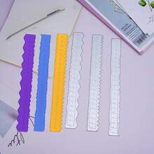 Metal Cutting Die, Asymmetrical Ruler Cutting Mold DIY Paper Card Craft For Scrapbooking, Greeting Card Decoration, Embossing, Home Project Making Tool Carbon Steel Mold - Ruler - View 8