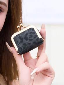 CHARM INFINITE Litchi Texture Kiss Lock Mini Coin Purse, Portable PU Leather Small Wallet For Coins, Rings, Earrings, Jewelry Daily Storage Bag - Multicolor - View 7