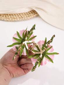 1pc Fashion Bohemian Vine Artificial Flower Hair Claw Clip, Women's Hair Accessory For Daily Wear, Gift For Friends - Multicolor - View 4