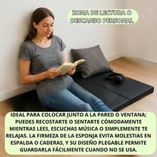 Colchoneta De Yoga Portátil 190x60x5cm Impermeable Antideslizante Resistente Para Ejercicio Pilates Entrenamiento En Casa - Negro1 - Ver 8
