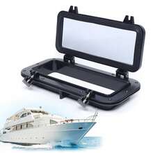 Yacht Window Rectangular Ship Window Boat Window - Black - View 4