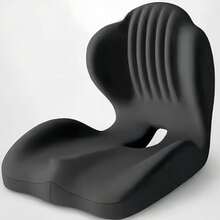 One-Piece Memory Foam Seat Cushion, Ergonomic Design, Enhanced Back Support, Breathable Hollow Structure, Suitable For Office Chairs, Hip Shaping Cushion, Relieves Long-Sitting Fatigue, Applicable To Multiple Scenarios - Multicolor - View 16