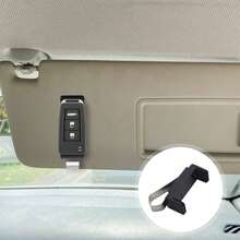 Car Sun Visor Key Fob Holder Clip, Plastic Auto Sunshade Keychain Storage Organizer, Universal Vehicle Interior Key Fixing Accessory - Storage Clip - View 2