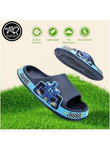 GETAC Kids Flat Sandals - Navy Blue - View 2