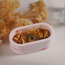 SILIKE LUFEI 1pc Rectangular Flower Pot Mold Oval Small Rectangular Storage Box Succulent Planter Plaster Cement Silicone Mold - Oval Storage Mold - View 5