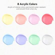 Acrylic Paints - Macarons (8 Colors) - View 2