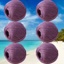 100g Hollow Yarn 2mm Linen Doll Handmade Crochet Knitting DIY Stiff Yarn For Bags And Hats - 6-pack - View 14