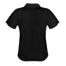 Spiro Womens/Ladies Sports Team Spirit Performance Polo Shirt - Black/White - View 2
