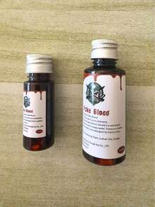 15/30/60/100/180ml 仿真血道具配件 逼真吸血鬼殭屍 Cosplay 道具配件 惡作劇假血 派對舞會惡作劇道具 適用於愚人節、萬聖節、聖誕禮物 - 彩色 - 查看 14
