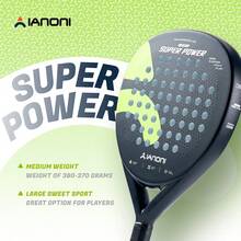 Raket Padel IANONI, Serat Karbon, Busa EVA, Model Profesional Kelas Atas, Pilihan Ideal untuk Penggemar Olahraga, Hadiah Liburan yang Sempurna - MultiWarna - View 5