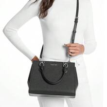 Michael Kors Marilyn 素色單肩斜挎手提包 35F5S6AS2L 黑色 - 黑色35F5S6AS2L BLACK - 查看 2