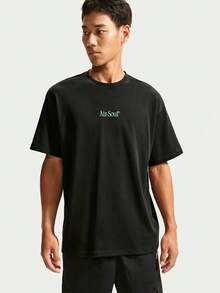 Nike Men's AS U NSW FAMILY REUNION TEE Short Sleeve Knit Collarless T-Shirt TIW1200-010 - Black - View 1