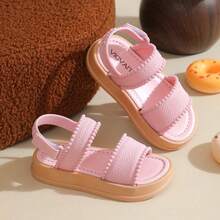 Caweiny Girls' Fashionable Sunny Sandals Suitable For Daily Wear - Baby Pink - View 2