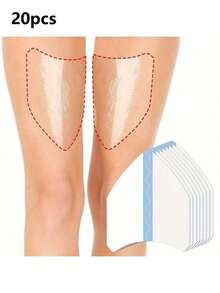 30/20/10pcs Anti-Chafing Thigh Bands, Unisex Anti-Chafing Thigh Pads, Prevent Invisible Chafing And Friction In Summer; Friction Spandex Patch, Suitable For Women's Thighs And Calves, Provide Comfortable Protection; Waistband, Sticker, E-Surface Waterproof Transparent Tape. - View 14