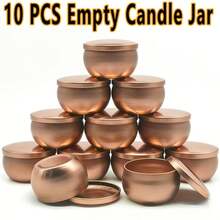 10 buah Kaleng Lilin Kosong Logam Warna Rose Gold dengan Tutup yang Sesuai, Wadah Lilin Besi Bulat Tanpa Lilin, Wadah Buatan Tangan Serbaguna untuk Pembuatan Lilin Aromatik DIY, Dekorasi Meja Pernikahan, Dekorasi Rumah, Hadiah Buatan Tangan untuk Liburan, dan Penyimpanan Perhiasan Kecil - 10 buah - View 11