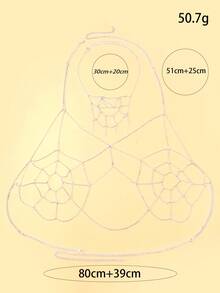 2pcs Rantai Cami Jaring Laba-laba Berongga + Set Kalung Jaring Laba-laba Rumbai, Aksesoris Rantai Tubuh Berlapis Gaya Gothic Punk Halloween untuk Wanita - Jaring laba-laba - View 5