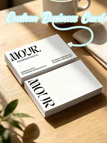 100/200/500 Double-Sided Custom Business Cards: You Can Choose Laminated Or Non-Laminated Cards, Just Upload Your Design To Make Your Cards, Suitable For Personalized Business Cards For Companies Or Individuals - Multicolor - View 2