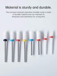 BAOSHIMAN Nail Salon Nail Drill Bits, Electric Nail Machine Cuticle Removal Replacement Drill Bits, Professional Nail Removal Supplies - Multicolor - View 3