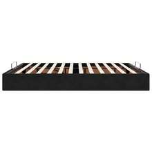vidaXL Ottoman-Bett ohne Matratze Schwarz 180x200 cm Samt, Bettrahmen, Bettgestell mit Stauraum, Polsterbett, Bettgestell, Bettrahmen mit Stauraum - Schwarz - Übersicht 8