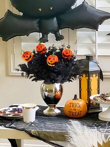 30pcs Halloween Decoration Branches Set - Black Branches And Pumpkin Lantern Branches, Suitable For Halloween Party Decoration, Horror Center Decoration, Home Decor, Room Decor, Bedroom Living Room Tabletop Decoration - Multicolor - View 5