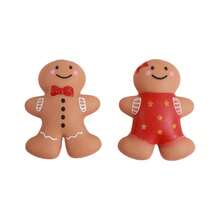 Cute Gingerbread Man Squishy Toy - Slow Rebound Soft Stress Relief Finger Toy, Suitable For Kids And Girls, Christmas Gift Cute Squishy - Multicolor - View 6