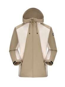 CAMEL CROWN Women's Single-Layer Waterproof Outdoor Color-Blocked Mountaineering Jacket - Prunus Armeniaca - View 2