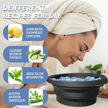 1pc Home Facial Ice Bath Basin - Silicone Foldable Basin, Suitable For Outdoor And Beauty Use (Facial Ice Therapy/Beauty Tool) - A - View 6