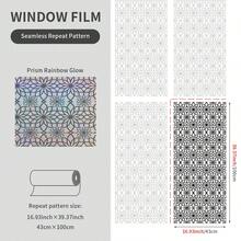 Static Cling Geometric Floral Window Film 28*100cm/43x100cm Minimal Line Pattern Rainbow Prism Privacy Glass Sticker Waterproof Decor For Bathroom Kitchen Cabinet - 1PC - View 16