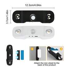 1pc 3-Color/RGB Multi-Color Cat Eye Dual Pupil Motion Sensor Night Light, Magnetic Wall Lamp, Makeup Light, Cat Eye Design Wall Lamp (500mAh) - 多色 - 查看 9