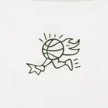 LI-NING Unisex WADE X Timothy Goodman Co-Branded Cooling Comfort Oversized Graphic Casual Tee AHSW537 - White - View 6