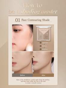 Dasique V-Cut 暈染修容盤，柔滑絲絨質地，自然漸層，臉部與鼻樑修容顯瘦效果，可疊加顯色修容盤，韓系美妝盤，適合日常妝容與旅行攜帶 - #01Warm Belending - 查看 6