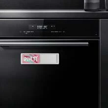 Dishwasher Magnetic "Clean/Dirty" Indicator Sign, Dishwasher Accessory, Scratch-Resistant/Super Strong Magnetic, Optional Adhesive Backing/Easy To Read And Slide - Silver Peach Pink - View 7