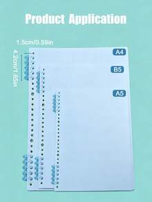 2/4/6PCS Ring Pengikat Kertas Lepas, Ring Klip 5 Lubang, Pengikat Ring Kertas Lepas yang Dapat Dilepas, Ring Pelubang Kertas - beraneka warna - View 7