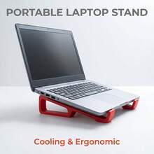 1 Pair Portable Laptop Cooling Stand, Improves Heat Dissipation And Posture, Universal Fit For All Laptops, Suitable For Office And Home Use - Laptop Stand - View 4