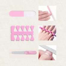 7 In 1 Manicure Set Including UV Nail Lamp, Nail File, Cuticle Fork, Cuticle Nipper, Finger Separator - Professional For Beginners, Professional Nail Lamp For Salon And Home DIY Use, Essential Nail Tools Compatible With All Gel Nail Polishes - Set2 - View 5