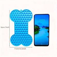 1pc Bone Silicone Licking Pad For Dogs, Slow Feeding Pad, Pet Slow Feeding Pad - Multicolor - View 6