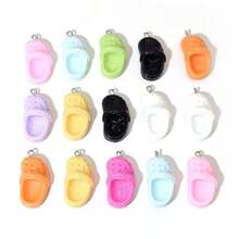 5/8/10/12/15Pcs Mixed Color Sweet Multi-Color Mini Clog Shoe Charms Keychain Backpack Accessories, Suitable For Backpacks, Car Decor, Party Gifts And DIY Projects - Multicolor - View 8