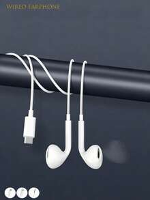 1入有線耳機，Lightning 與 Type-C 3.5mm 介面，相容 iPhone，附音樂、通話與音量控制遙控器 - 查看 1