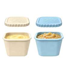 4pcs Portable Airtight 180ml/6oz Baby Food Container Set, Cute Design Snack Storage Box For Toddlers & Kids - Multicolor - View 13