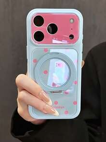 適用於 Apple 17 Pro Max 手機殼 新款女款 16/15 Plus 彩色波點 14/13 極簡 360°旋轉支架一體式 12/11 高級相機按鈕 全包防摔 18 Pro Max 新款 18 保護殼 - 彩色 - 查看 1
