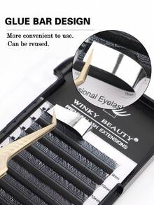 Winky Beauty YY Lashes 0.07mm Flat Base Handmade Single Lash Extensions, Voluminous Fluffy Anime Style, 8-15mm - View 7