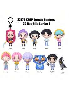 Netflix Mystery Bag 3D Collectible Figurine Ghost Hunter Style Desk Decor Home Office Decor Anime Character Figure Display Ornament Fan Collection Novelty Gift Festive Holiday Gift 1 Pc - Multicolor - View 4
