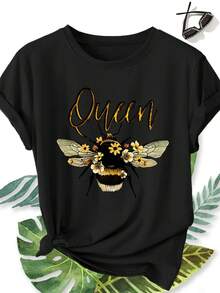 Women T-Shirts - Black - View 1