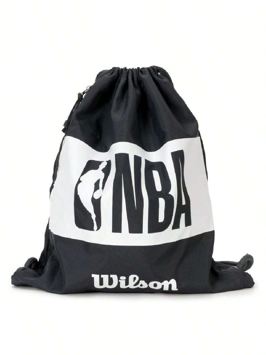 Wilson Ransel Outdoor Ringan Unisex NBA FORGE BASKETBALL BAG BL Musim Panas 2026 Ransel Olahraga Baru dengan Tali Serut WTBA70010 - Hitam/putih - View 1