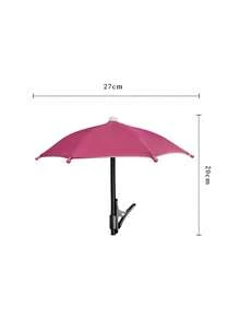 Outdoor Waterproof Anti-Glare Phone Sunshade Umbrella, Built-In Bracket, Mini Umbrella, Essential For Travel, Vacation Camping And Delivery Services - Multicolor - View 22