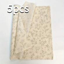 Floral Pattern Semi-Transparent Tissue Paper - Wax Coated, 20x14 Inches, Suitable For Christmas Decoration, Wedding, Valentine's Day, Birthday Gifts, Bouquet Wrapping, Party Gifts, Gift Wrapping Supplies | Decorative Tissue Paper | Wax Coated Paper, Gift Wrapping Supplies, Tissue Paper, Tissue Paper/Halloween Wrapping Paper, Gift Wrapping Paper, Christmas Tissue Paper/Christmas Wrapping Paper - Multicolor - View 11
